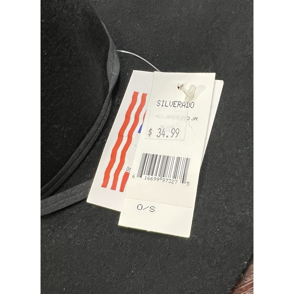 SILVERADO All Around Jr Kids Western Cowboy Hat Black Wool One Size Rodeo Ranch - Picture 8 of 11